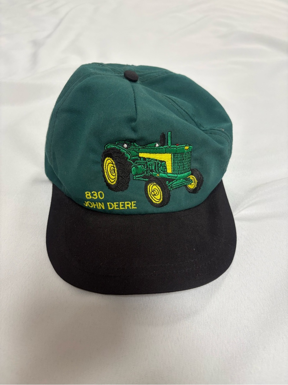 John Deere Green & Black Tractor Cap
